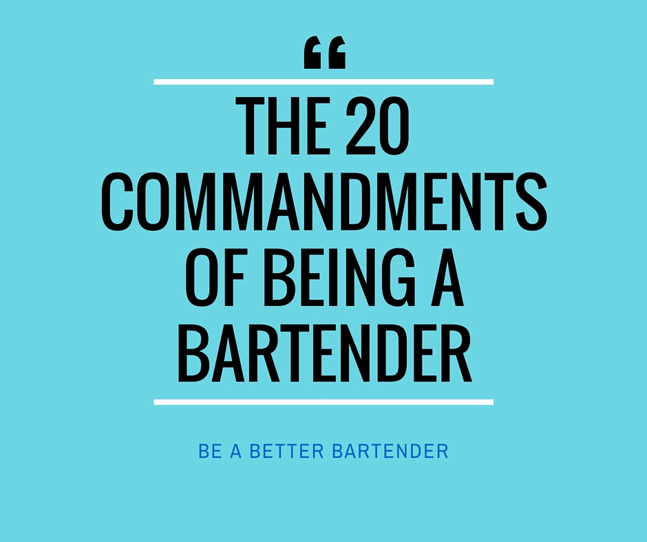 be a better bartender
